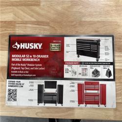 California AS-IS Husky 10-Drawer Mobile Workbench (360 degree-Dents/Scratches)