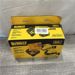 AS-IS DEWALT 20V MAX Lithium-Ion Starter Kit with 4.0 Ah and 5.0 Ah Batteries and Charger