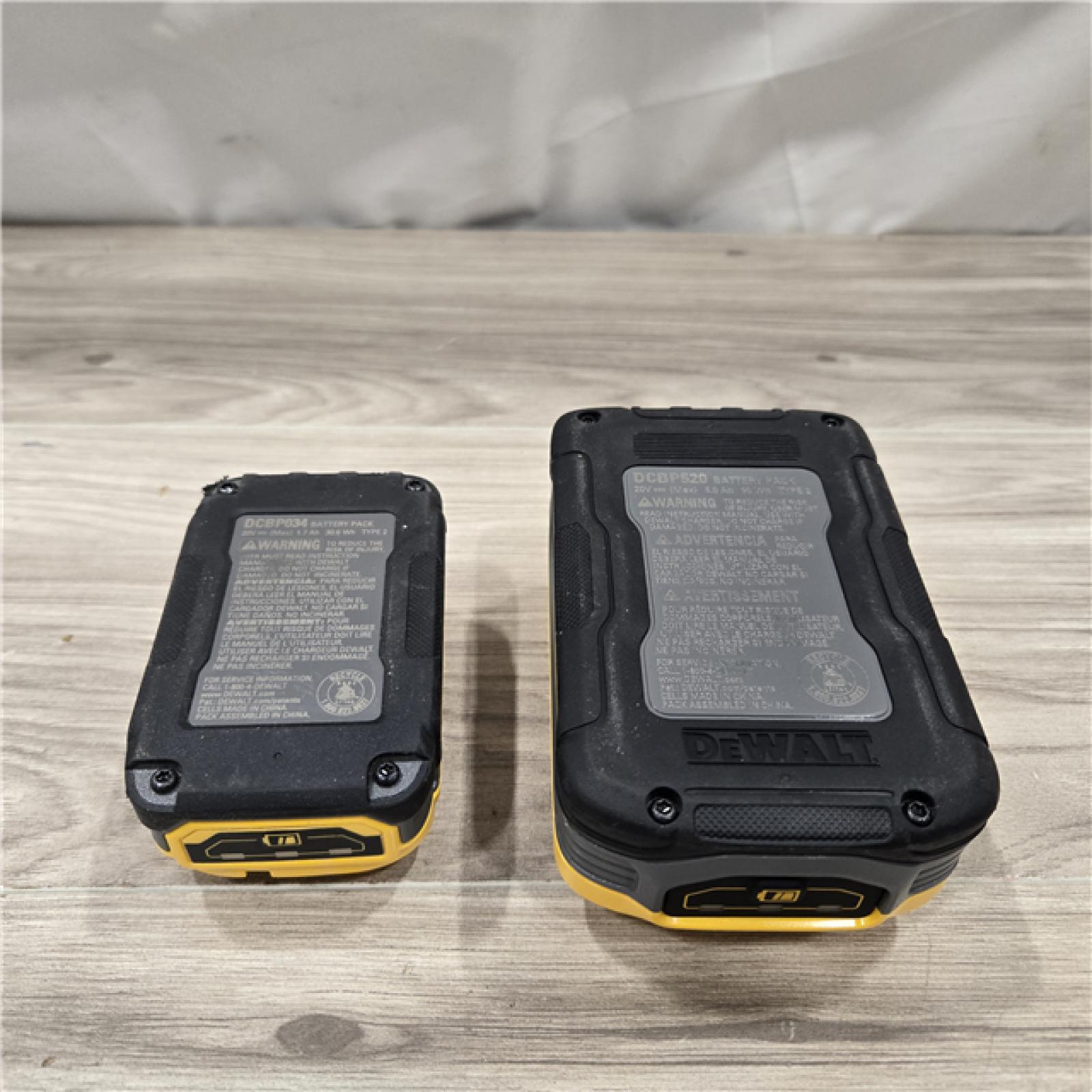 AS-IS Dewalt 20V MAX POWERSTACK Lithium-Ion Batteries and Charger Starter Kit