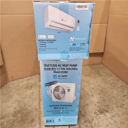 Phoenix Location NEW Hessaire DIY 22.5 SEER2 18,000 BTU Wi-Fi 1.5-Ton Ductless Mini Split Air Conditioner,Heat Pump, Variable Speed Inverter-208V/230V