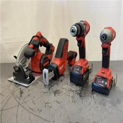 AS-IS - Milwaukee M18 18-Volt Lithium-Ion Brushless Cordless Combo Kit (4-Tool)