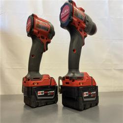 AS-IS - MILWAUKEE FUEL 18V Lithium-Ion Brushless Cordless Hammer Drill and Impact Driver Combo Kit