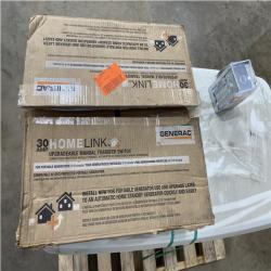 Houston Location - AS-IS Outdoor Power Equipment GENERAC GENERATOR 22 KW W/ 30AMP HOME LINK MANUAL TRANSFER SWITCH