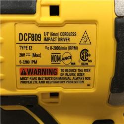 AS-IS DEWALT Atomic 20V Max Lithium-Ion Brushless Cordless Compact 1/4 in. Impact Driver Kit