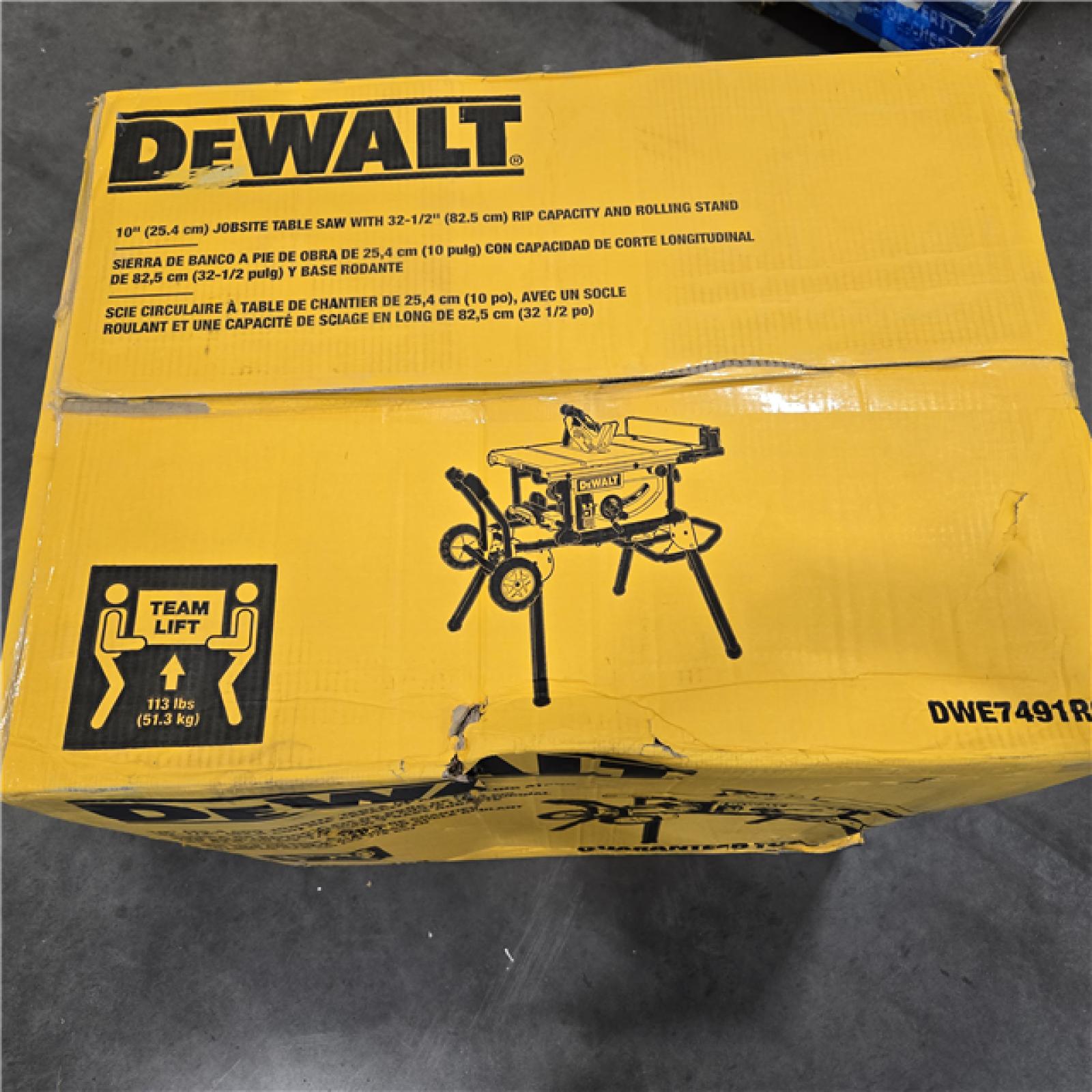 NEW DEWALT 10 in. 15 Amp 120V Site-Pro Compact Jobsite Table Saw