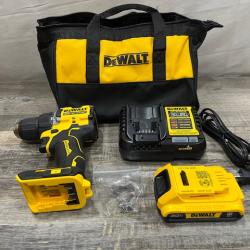 AS-IS DEWALT Atomic 20V Lithium-Ion Cordless Compact 1/2 in. Drill/Driver Kit