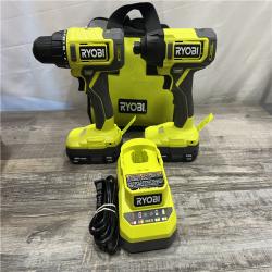 AS-IS RYOBI ONE+ 18V Cordless 2-Tool Combo Kit