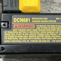 AS-IS DEWALT Cordless 18-Gauge Narrow Crown Stapler (Tool Only)