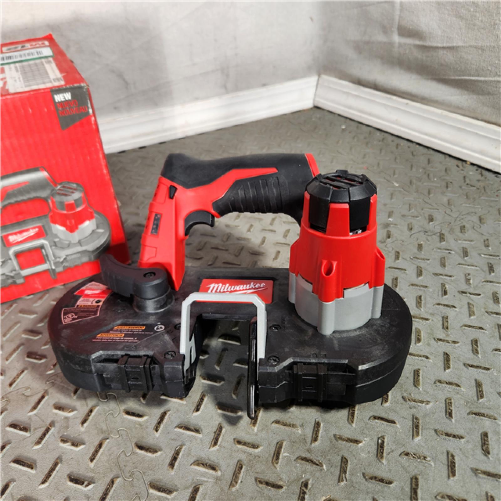 Houston Location - AS-IS Milwaukee 2429-20 M12 12V Cordless Lithium-Ion Sub-Compact Band Saw (Tool Only)