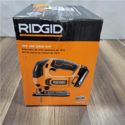 RIDGID LIKE NEW! 18V Cordless Jig Saw Kit with 2.0 Ah Lithium-Ion Battery and Charger