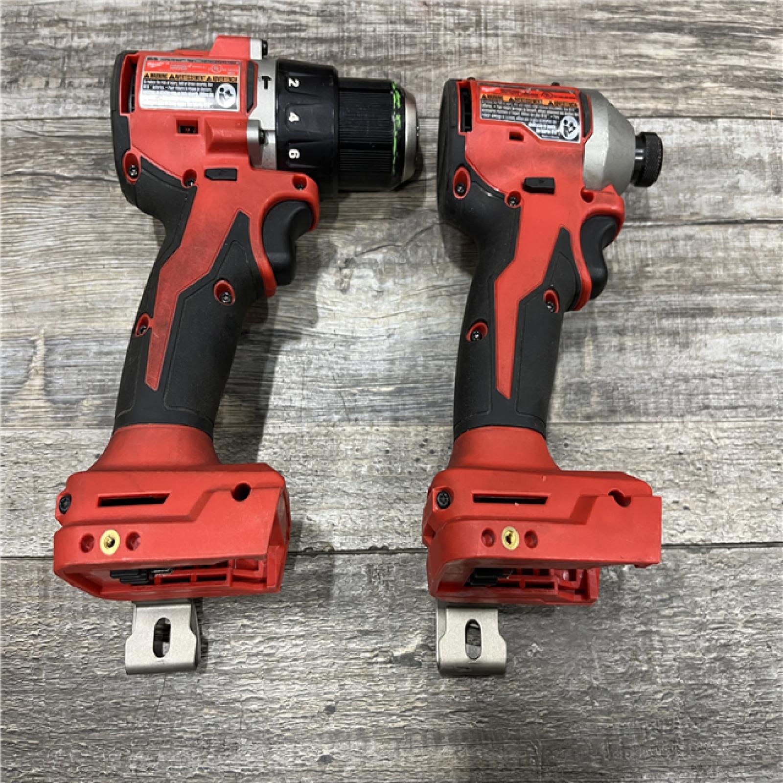AS-IS Milwaukee 18-Volt Lithium-Ion Brushless Cordless Compact Hammer Drill/Impact Combo Kit