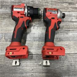 AS-IS Milwaukee 18-Volt Lithium-Ion Brushless Cordless Compact Hammer Drill/Impact Combo Kit