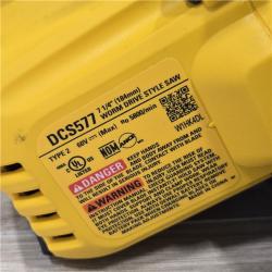 AS-IS DEWALT 60V FLEXVOLT MAX Cordless Wormdrive Style Circular Saw Kit