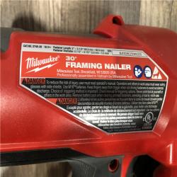 AS-IS Milwaukee FUEL 3-1/2 in. 18-Volt 30-Degree Lithium-Ion Brushless Cordless Framing Nailer (Tool-Only)