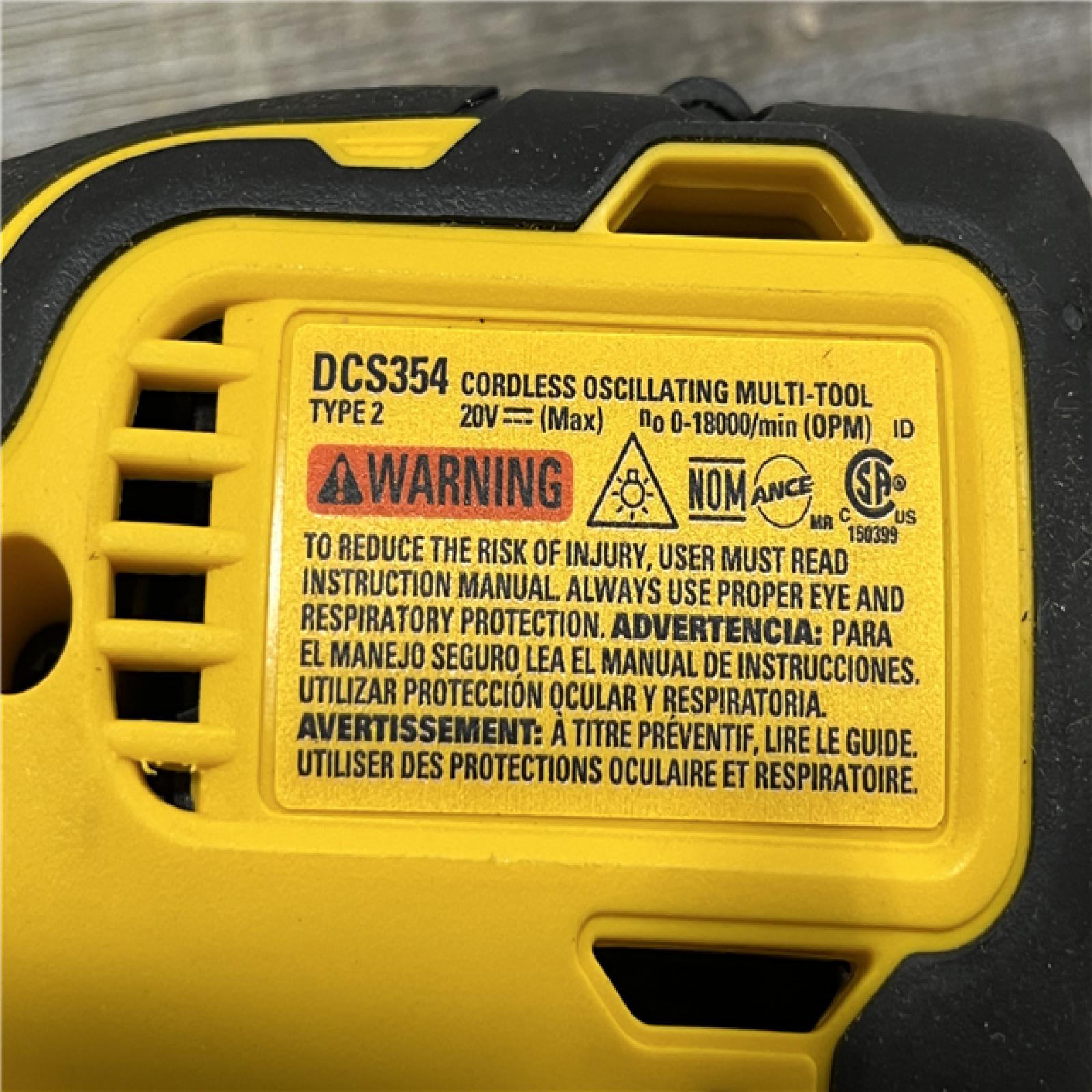 AS-IS DEWALT ATOMIC 20V MAX Cordless Brushless Oscillating Multi Tool (Tool Only)