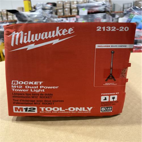 NEW! - Milwaukee M12 12-Volt Lithium-Ion Cordless 1400 Lumen ROCKET LED Stand Work Light (Tool-Only)