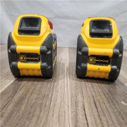 AS-IS - DEWALT FLEXVOLT 20V/60V MAX Lithium-Ion 6.0Ah Battery Pack (2 Pack)