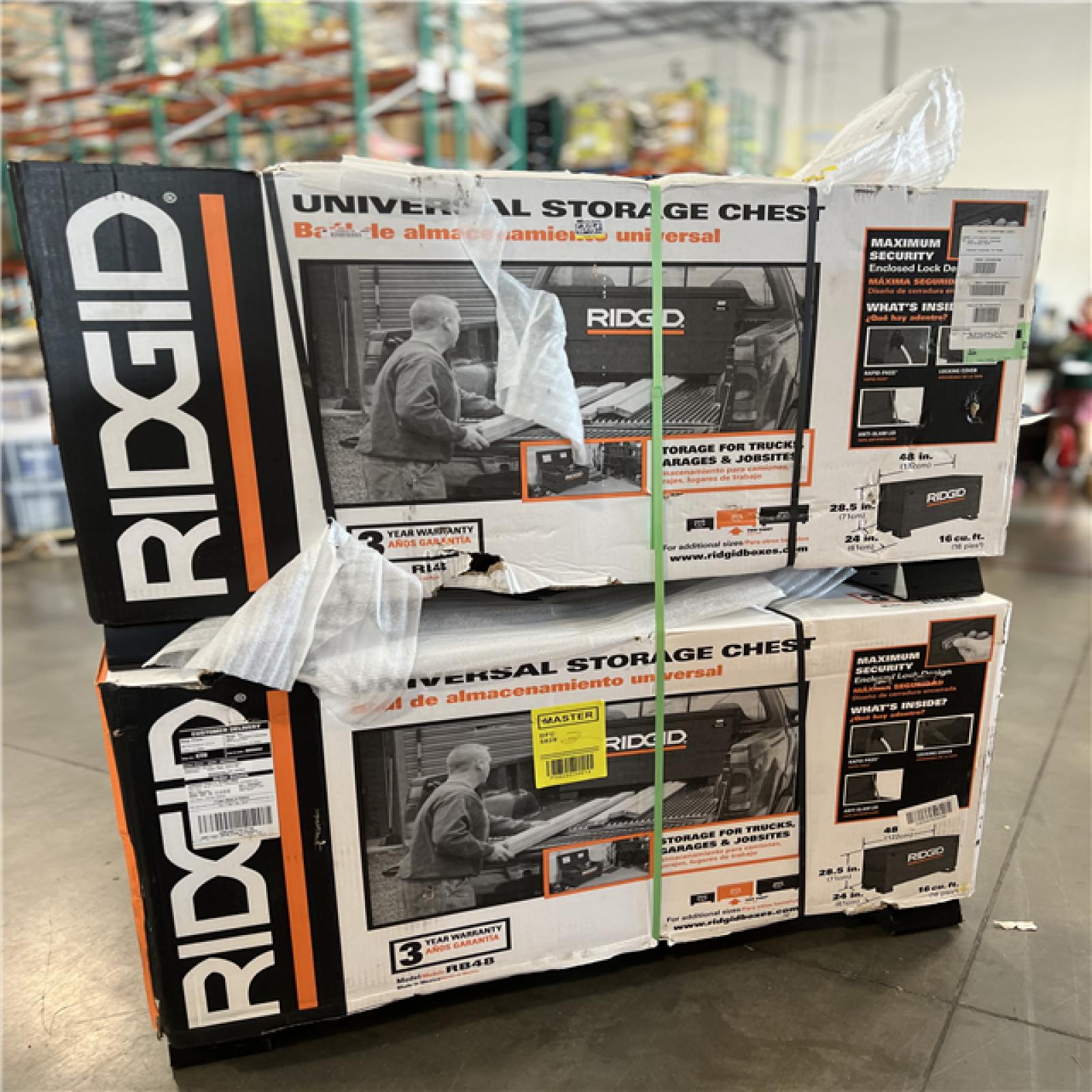 DALLAS LOCATION - RIDGID UNIVERSAL STORAGE CHEST (2 UNITS)