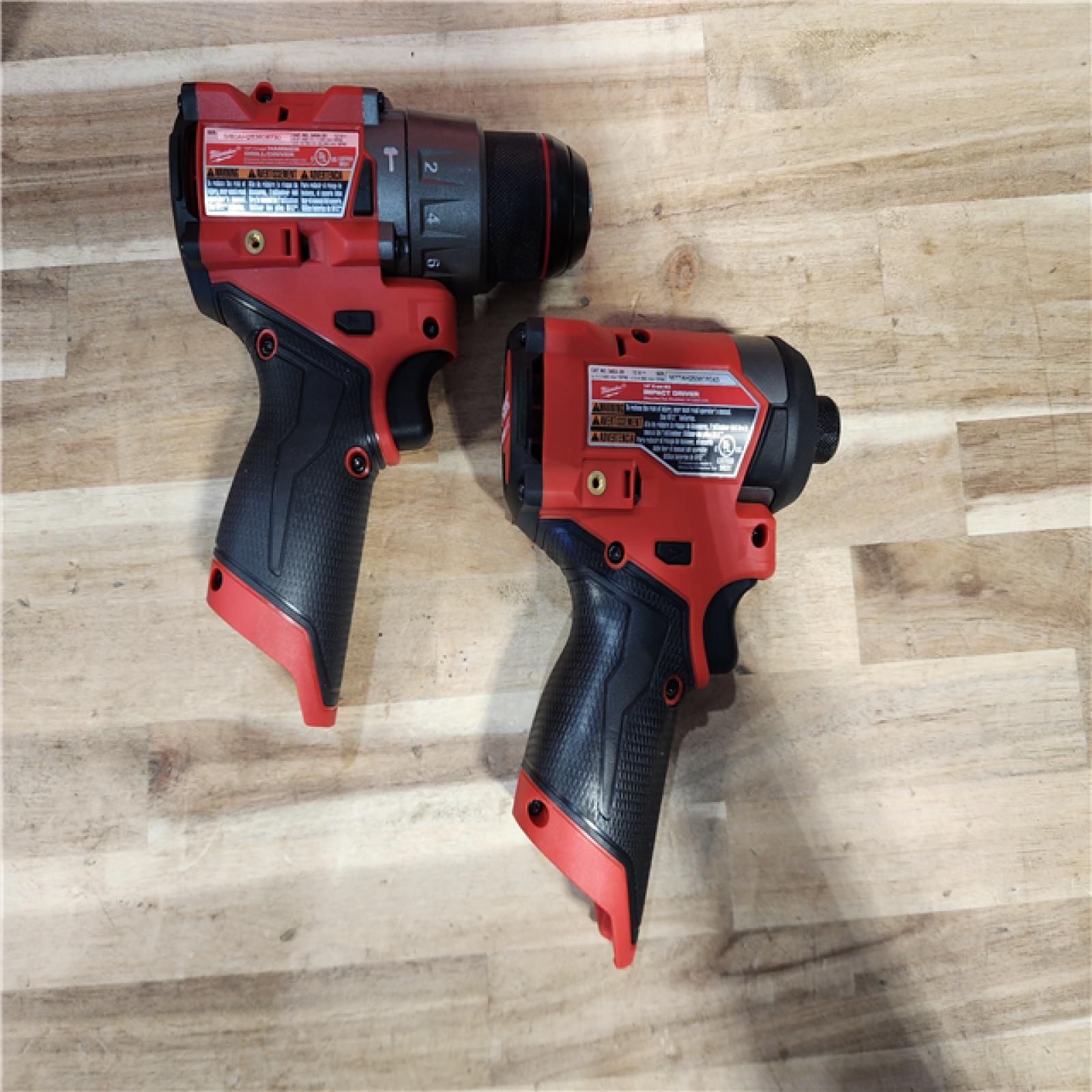 HOUSTON LOCATION - AS-IS (APPEARS LIKE NEW) Milwaukee FUEL 12-Volt Lithium-Ion Brushless Cordless Hammer Drill and Impact Driver Combo Kit