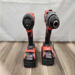 AS-IS- MILWAUKEE FUEL 18V Lithium-Ion Brushless Cordless Hammer Drill and Impact Driver Combo Kit