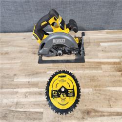 HOUSTON LOCATION - AS-IS DEWALT FLEXVOLT 60V MAX Cordless Brushless 7-1/4 in. Circular Saw with Brake (Tool Only)