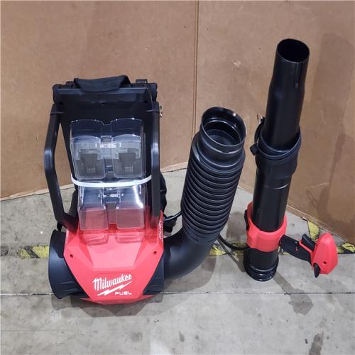 HOUSTON LOCATION - AS-IS M18 FUEL 155 MPH 650 CFM 18-Volt Lithium-Ion Brushless Cordless Dual Battery Backpack Blower W/ BATTERY CHARGER
