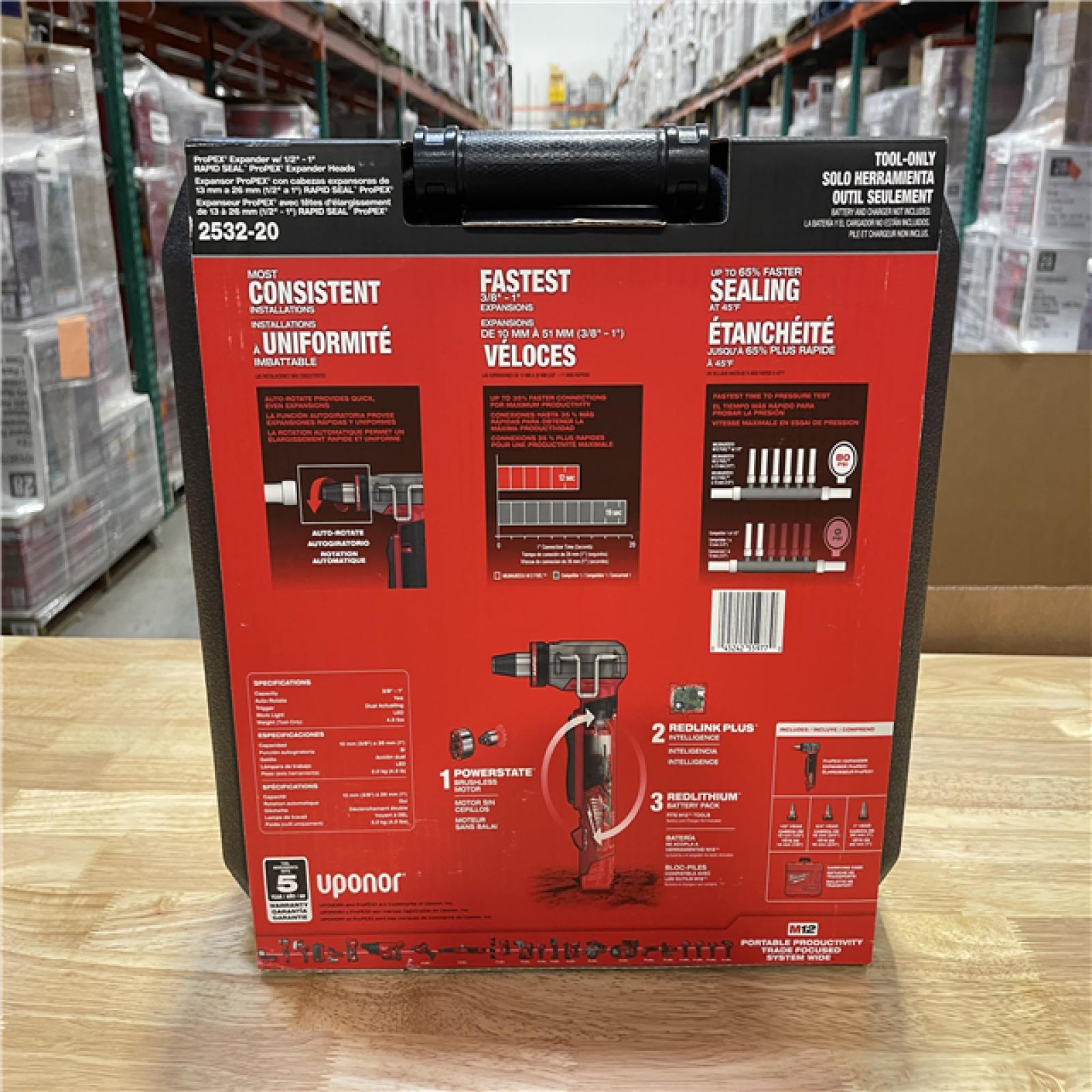 NEW! - MILWAUKEE M12 FUEL ProPEX Expander Tool with 1/2 in. - 1 in. RAPID SEAL ProPEX Expander Heads