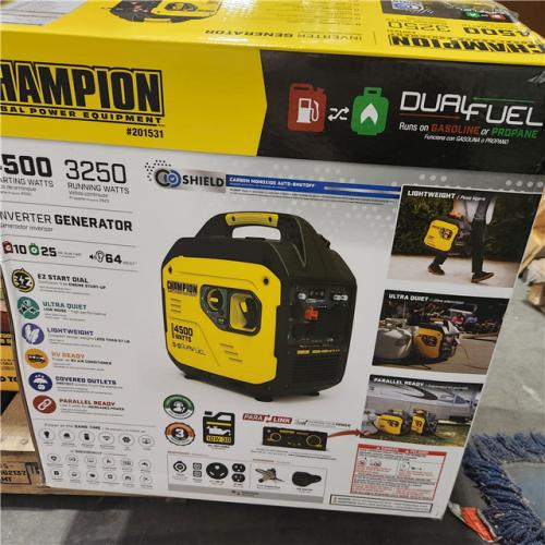 Dallas Location - As-Is Champion Power Equipment 4500/3250-Watt Gasoline PoweredInverter Generator