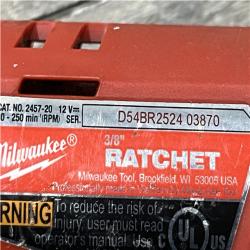 AS-IS Milwaukee 12V Lithium-Ion Cordless 3/8 in. Ratchet (Tool-Only)