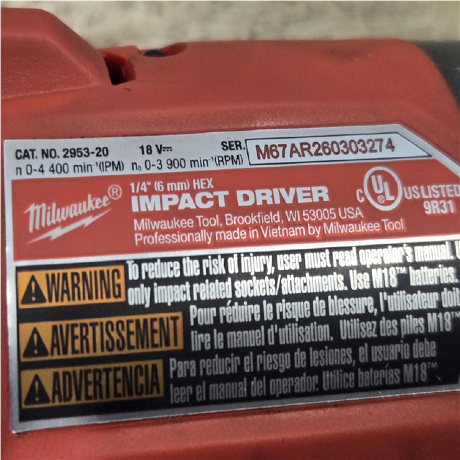 AS-IS Milwaukee FUEL 18V Lithium-Ion Brushless Cordless Hammer Drill and Impact Driver Combo Kit