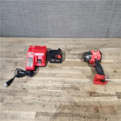 HOUSTON LOCATION - AS-IS Milwaukee 2962-20 M18 18V Fuel 1/2 Mid-Torque Impact Wrench Cordless Lithium-Ion Brushless W/ BATTERY & CHARGER