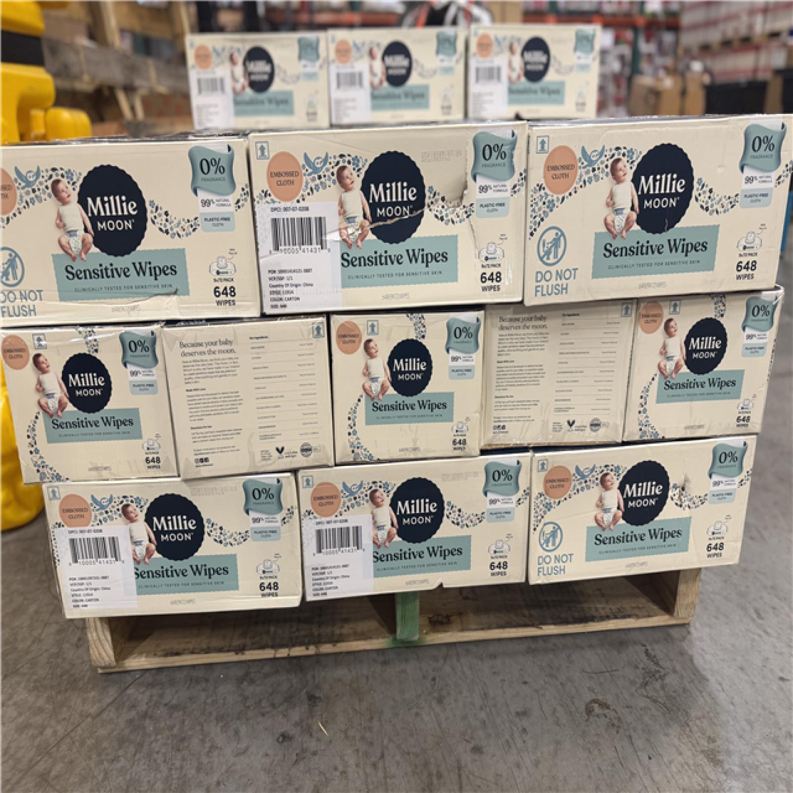 DALLAS LOCATION - BULLSEYE WIPE'S PALLET -(60 CASES)