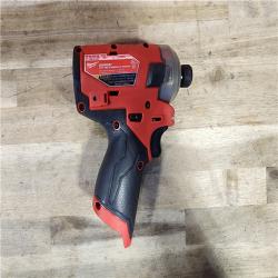 HOUSTON LOCATION - AS-IS Milwaukee M12 FUEL SURGE 12V Lithium-Ion Brushless Cordless 1/4 in. Hex Impact Driver Compact Kit W/Two 2.0Ah Batteries, Bag