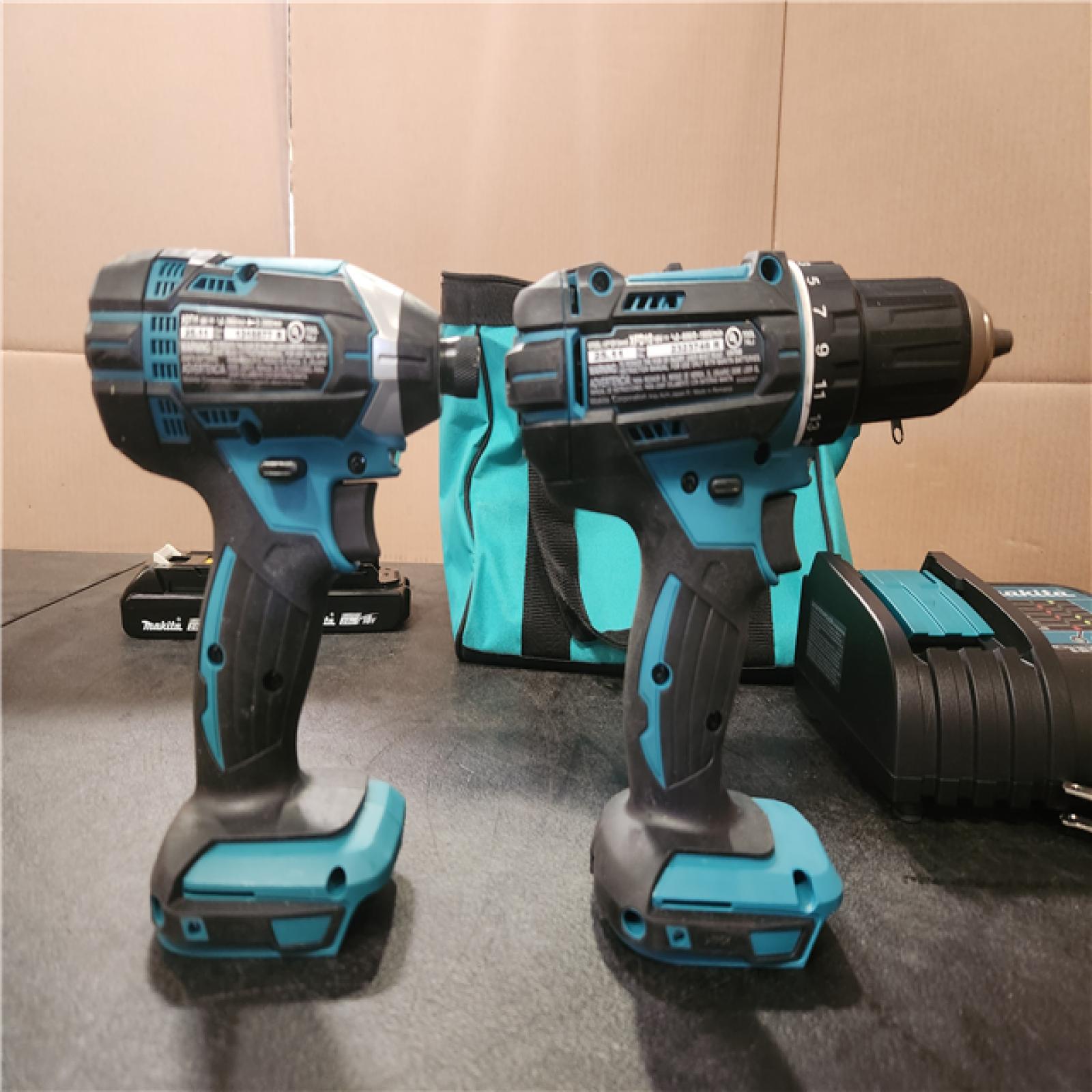 Phoenix LIKE NEW Makita 18V LXT Lithium-Ion Cordless Compact 2-Piece Combo Kit 1.5 Ah (Driver-Drill/Impact Driver)