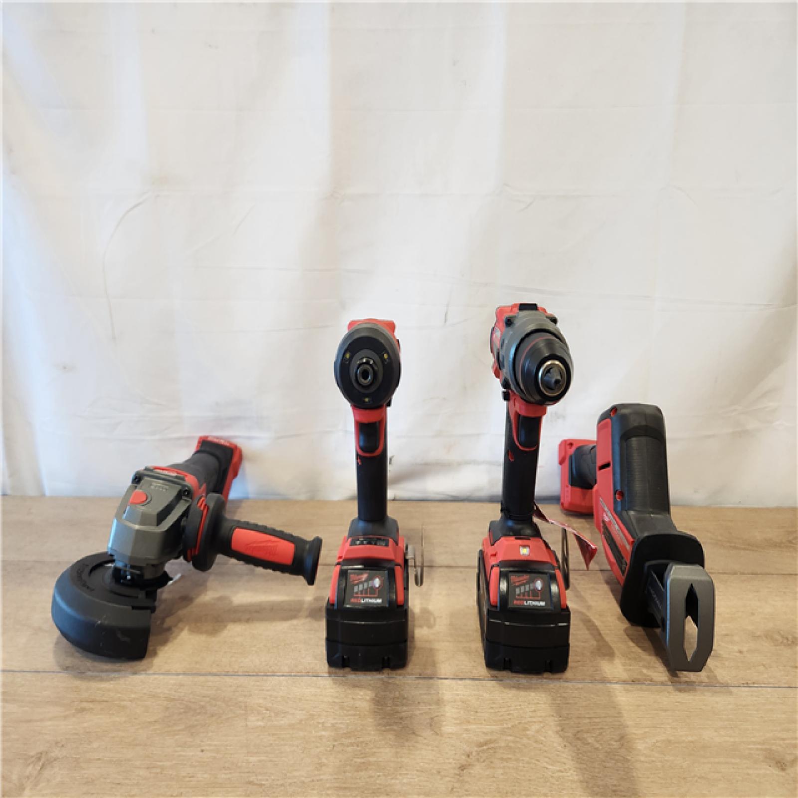 AS-IS- Milwaukee FUEL18-Volt Lithium-Ion Cordless (4-Tool) Combo Kit