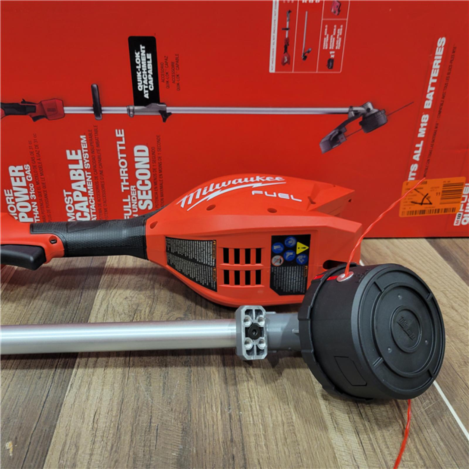 AS-IS MILWAUKEE M18 FUEL 18V 16 in. Brushless Cordless Powered String Trimmer W/QUIK-LOK Attachment Capability