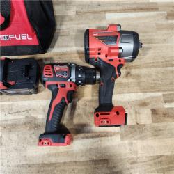 HOUSTON LOCATION - AS - IS Milwaukee 2 Tool Combo Kit W/ (2) Battery & Charger