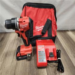 AS-IS- Milwaukee M18 Compact Next Gen 1/2 in. Brushless Cordless Drill/Driver Kit (Battery & Charger)