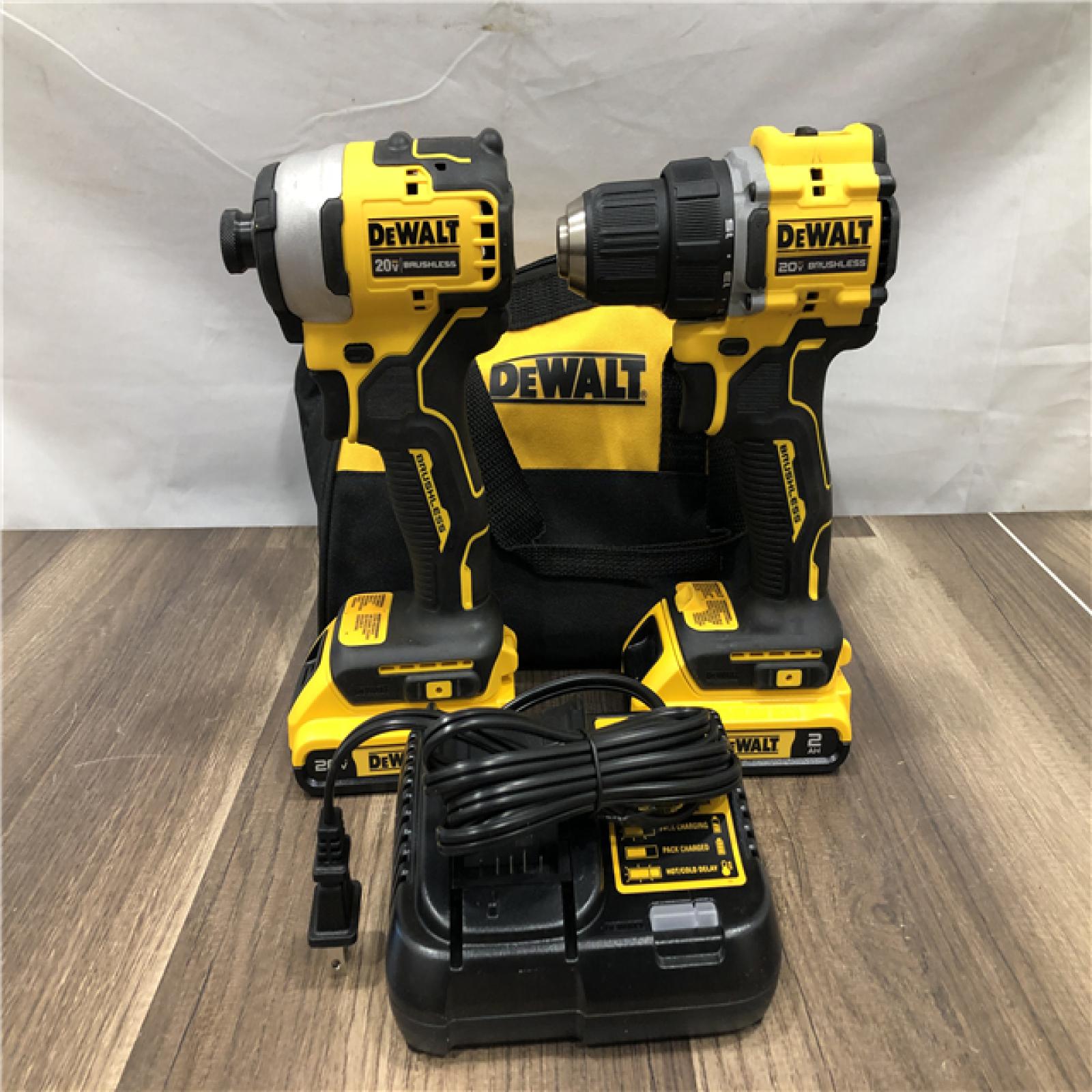 AS-IS DEWALT ATOMIC 20-Volt MAX Lithium-Ion Cordless Combo Kit