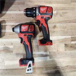 HOUSTON LOCATION - AS-IS Milwaukee M18 Brushed Cordless (2-Tool) Drill/Driver and Impact Driver Kit
