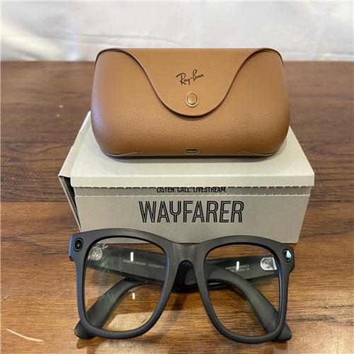 AS-IS Ray-Ban Meta Wayfarer RW4006 - Rectangle Square Black