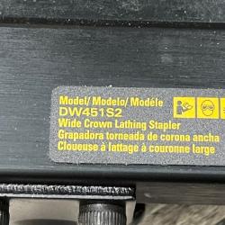 AS-IS DEWALT Corded Pneumatic 16-Gauge 1 in. Crown Lathing Stapler