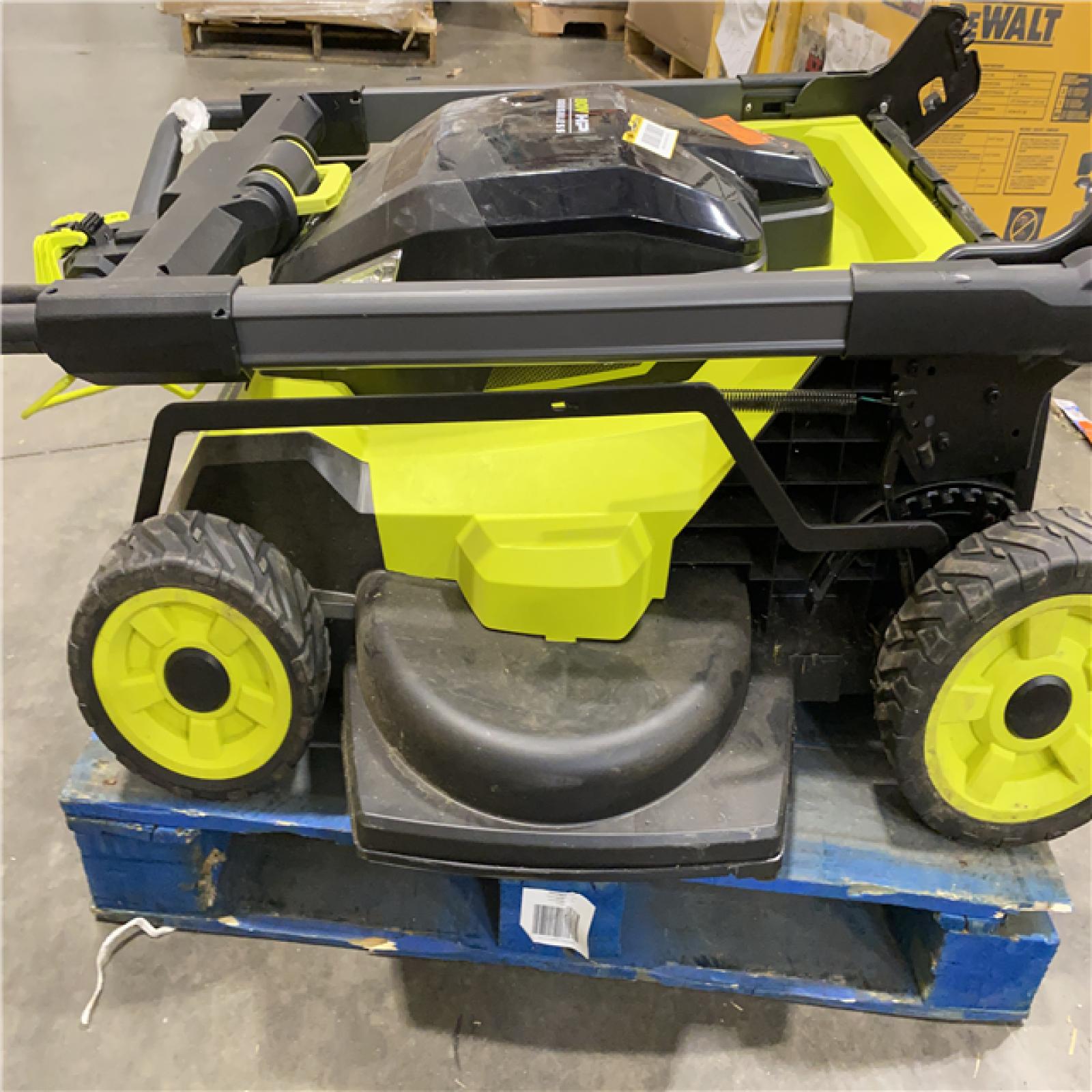 Dallas Location - As-Is RYOBI 80V HP Brushless Battery Cordless Electric 30 in. Multi-Blade Lawn Mower with Battery and Charger