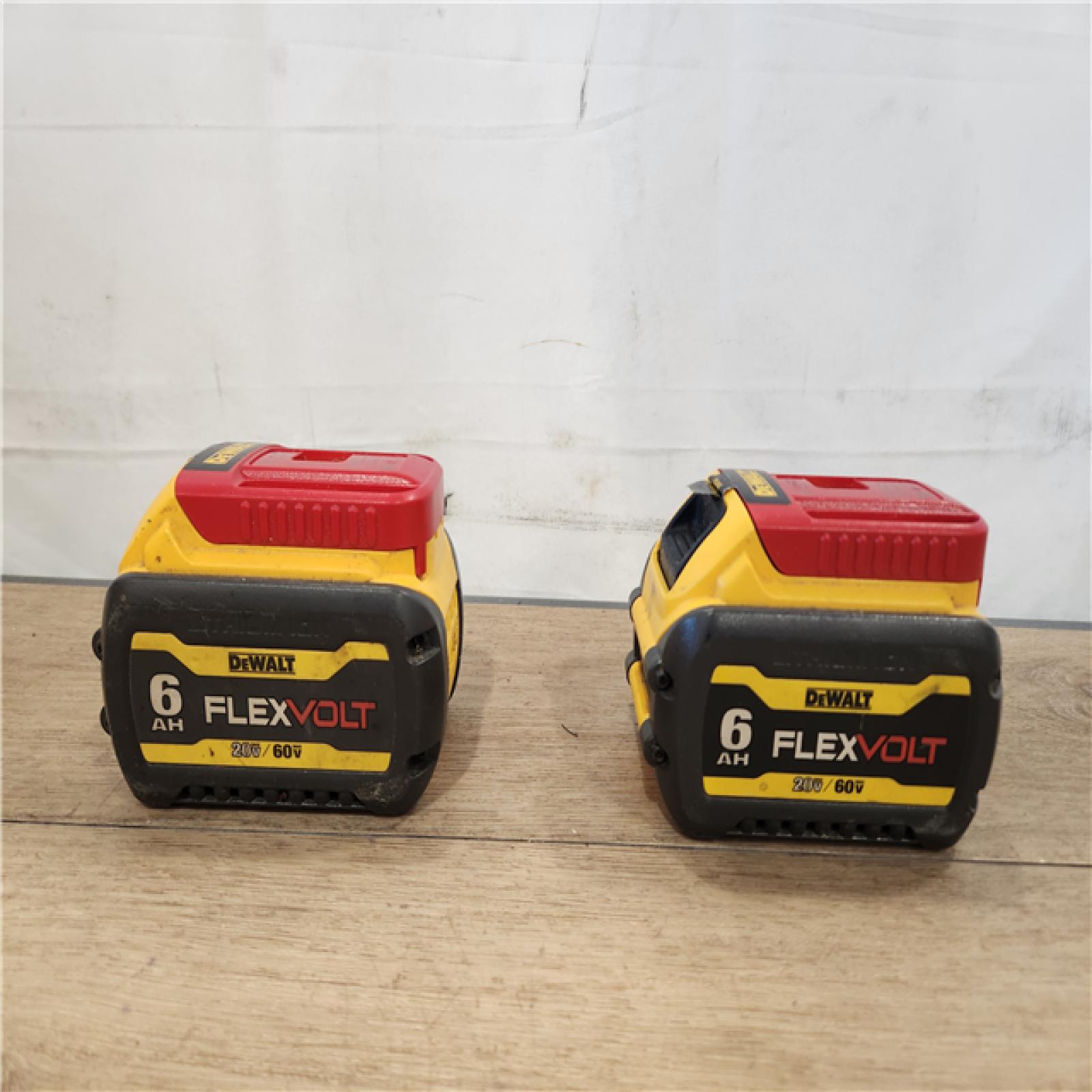 AS-IS- DEWALT FLEXVOLT 20V/60V MAX Lithium-Ion 6.0Ah Battery Pack (2 Pack)