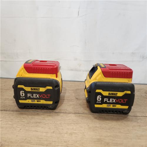 AS-IS- DEWALT FLEXVOLT 20V/60V MAX Lithium-Ion 6.0Ah Battery Pack (2 Pack)