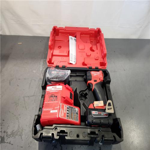 AS-IS- M18 FUEL SURGE 18V Lithium-Ion Brushless Cordless 1/4 in. Hex Impact Driver with (2) 5.0 Ah Battery and Charger