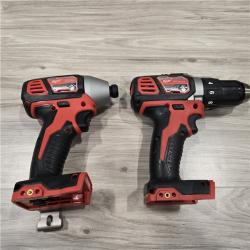 AS-IS Milwaukee 18V Cordless Brushed 2 Tool Drill/Driver and Impact Driver Kit