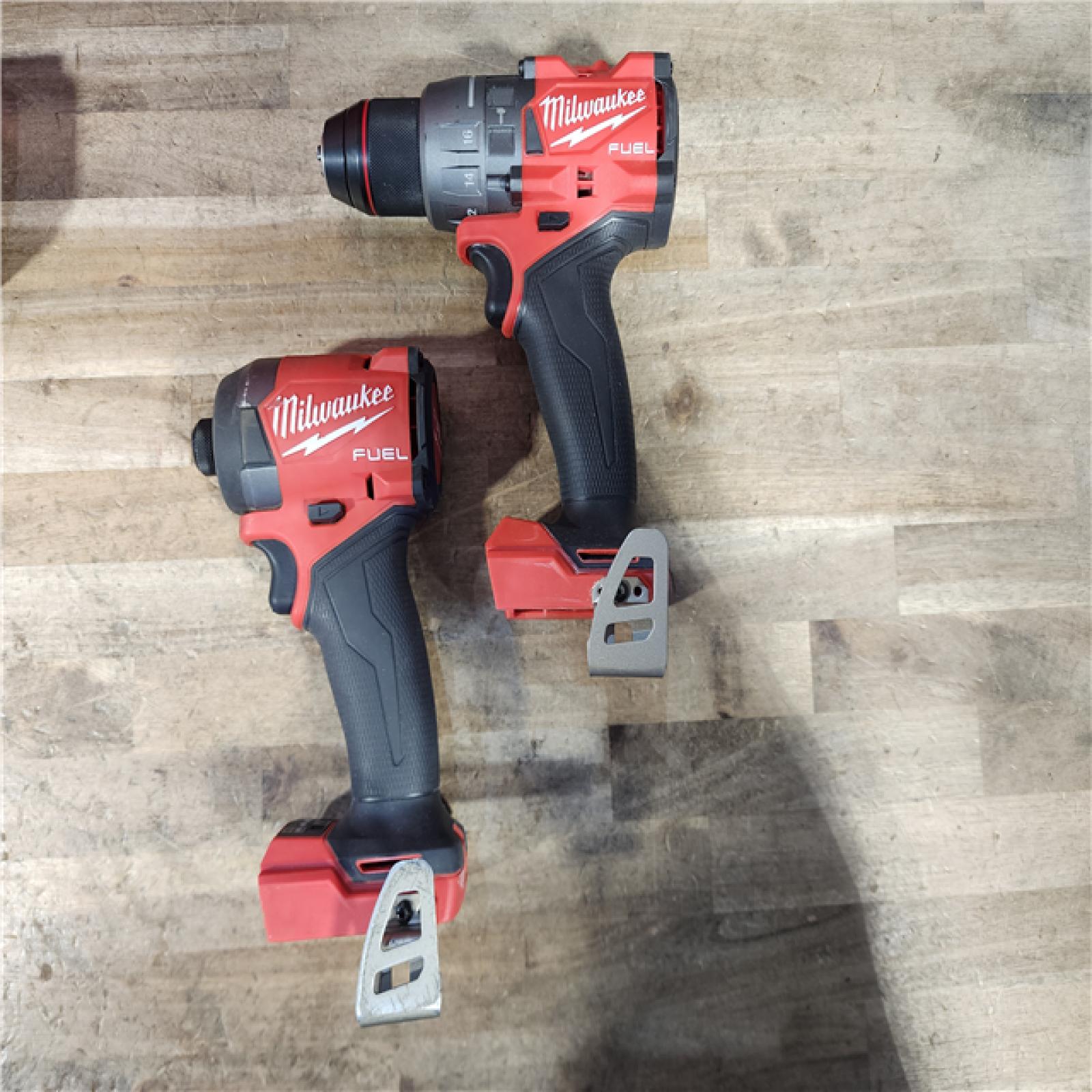 HOUSTON LOCATION - AS-IS Milwaukee FUEL 18V Lithium-Ion Brushless Cordless Hammer Drill and Impact Driver Combo Kit