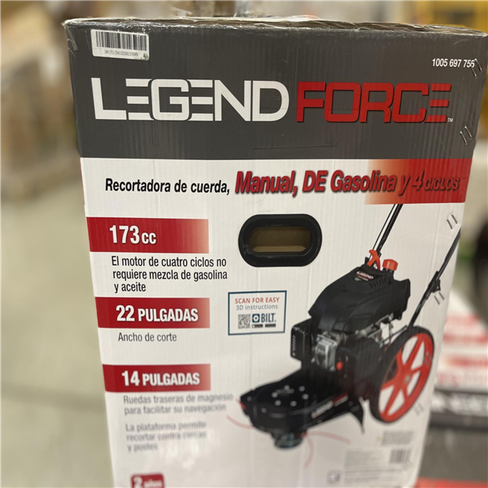 DALLAS LOCATION NEW! - Legend Force 22 in. 173 cc Gas Walk Behind String Trimmer/Mower