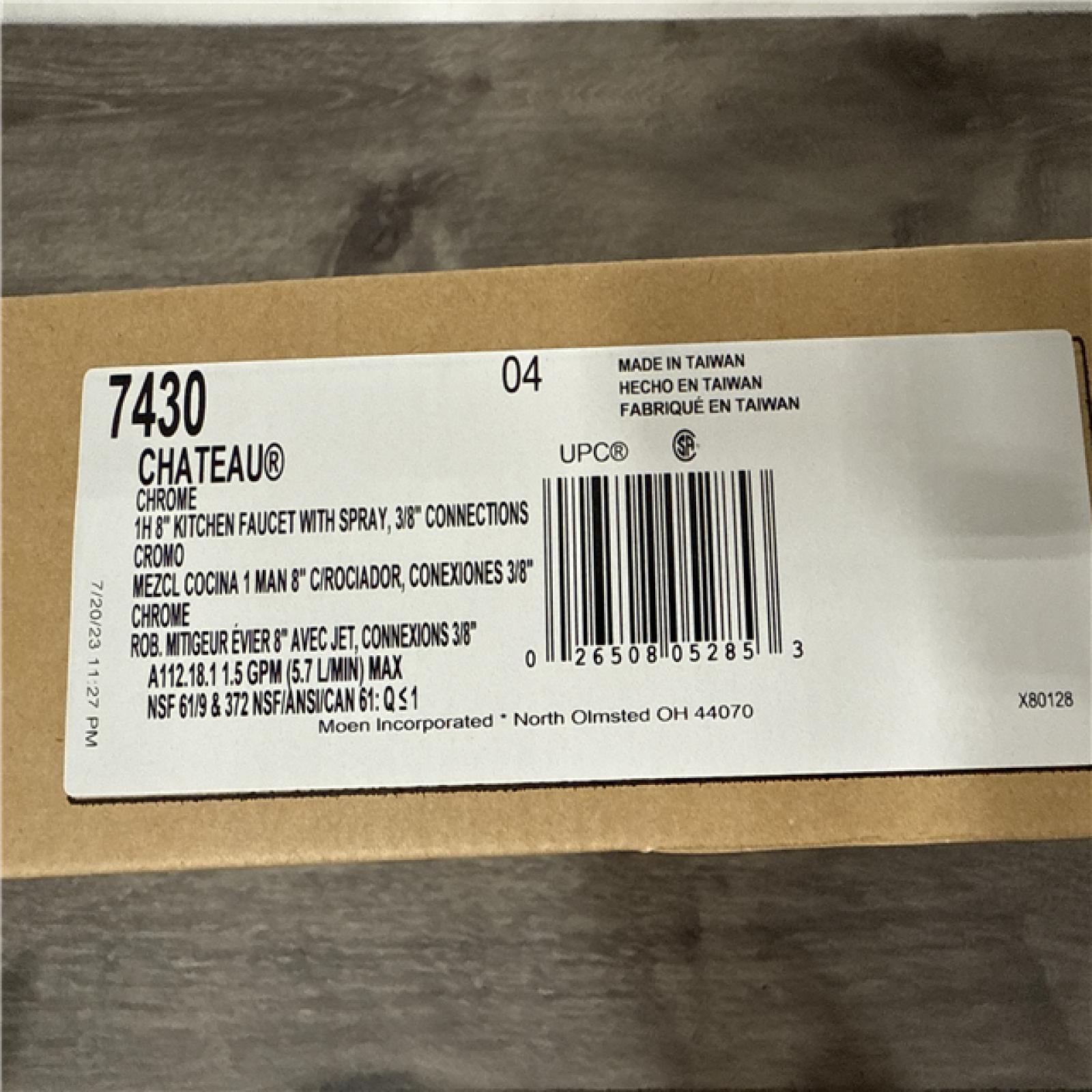 California AS-IS Moen One-Handle Kitchen Faucet